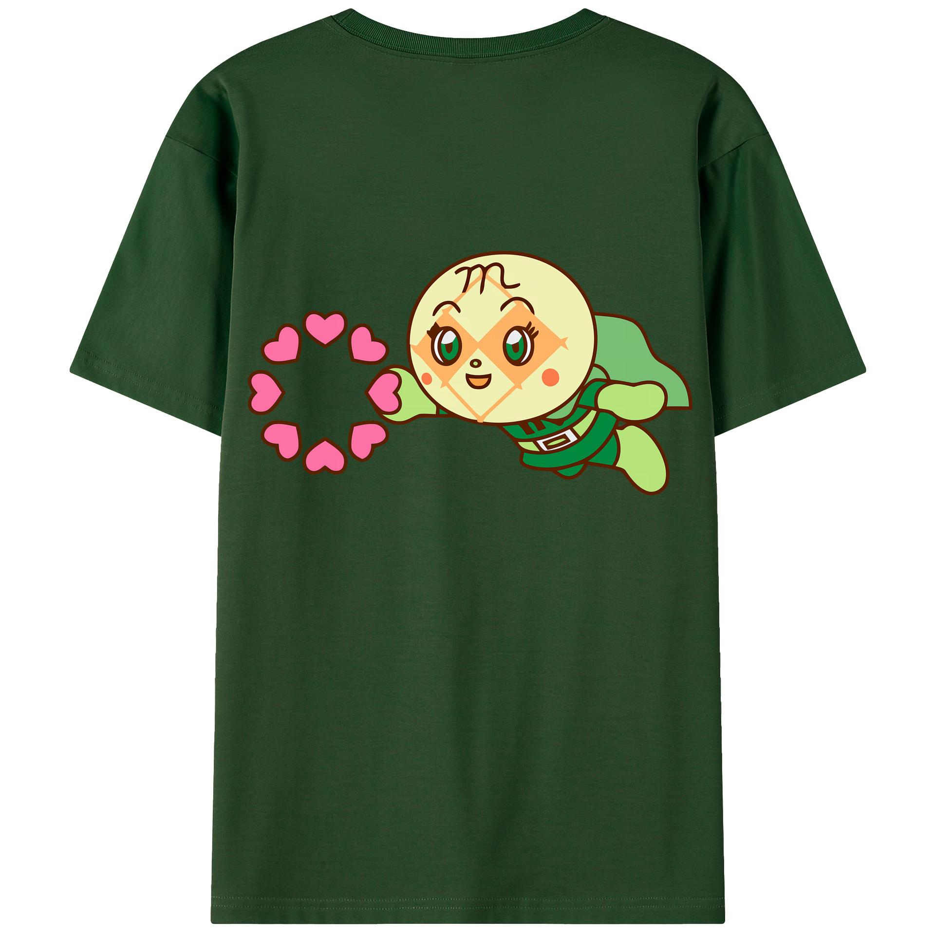 （画像用） アンパンマン Anpanman 綿100％半袖Tシャツ（背面プリント）